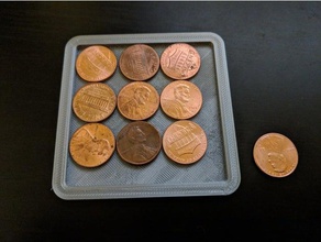 10 moeda de um centavo quebra-cabeça quebra-cabeças 3d print model - Mito3D