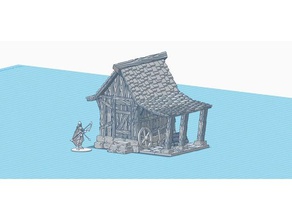 small shed 28mm scale buildings & structures 3d print model - Mito3D