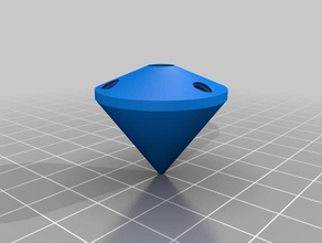 diamond mixing nozzle dummy model diy 3d print model - Mito3D
