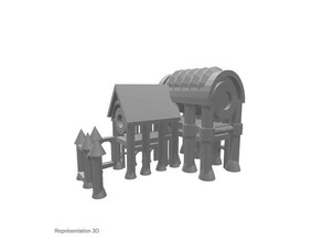 kilise kemerli binalar ve yapılar 3d print model - Mito3D