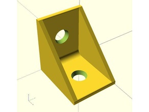 parametric l-bracket rounded edges diy bracket 3d print model - Mito3D
