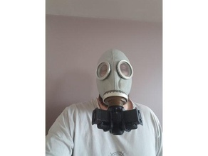 thread adapter gp-5 gas mask props fallout post-apocalyptic 3d print model - Mito3D