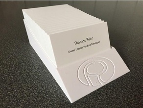 palmiga carte de visite du stand bureau porte-carte l'innovation rubber3dprinting thomas paume la main 3d print model - Mito3D