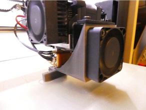 wanhao duplicatore i3 plus condotto della ventola Stampante 3d accessori soffiante a canale soffiatore ventilatore la parte più fresco stampa il dispositivo di raffreddamento fan mod 3d print model - Mito3D