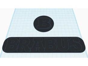 brabus logo signs & logos 3d print model - Mito3D