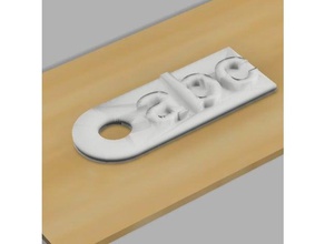 costum name present tag art customizable customizer dog key chain nametag label presents small 3d print model - Mito3D