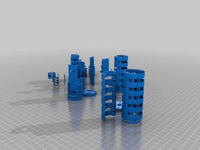 sabre de luz chassi 2 tipos A impressão 3d 3d print model - Mito3D