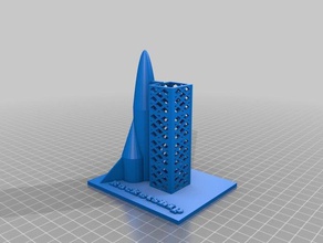 rocketship A impressão 3d 3dprinting aventura exploração explorar espaço a do 3d print model - Mito3D