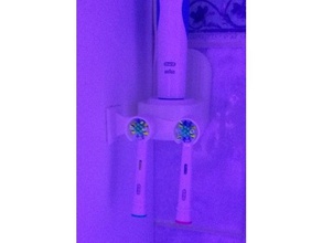 oral-b toothbrush holder wall bathroom 3d print model - Mito3D