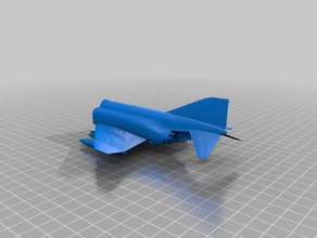f4 phantom toys & games airplane ho gauge 3d print model - Mito3D