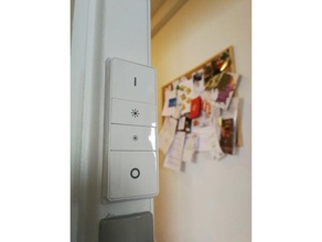 philips hue dimmer switch backplate - narrow 3d print model - Mito3D