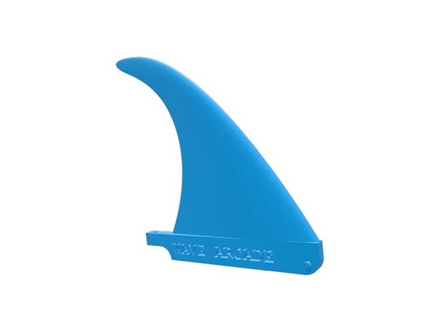 wave arcade flexfin surf-fin 3d-drucken fin longboard single surf surfboard surfen surf-Finnen 3D print model - Mito3D