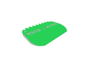 wave arcade surfboard wax comb 3d printing surf surfing surfwax 3d print model - Mito3D