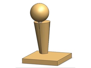 nba finals trophy sport & outdoors basketball championship 3d print model - Mito3D
