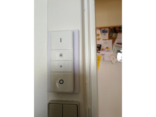 philips hue regulador de interruptor tapa - 50 mm placa posterior dimmer el matiz control remoto 3D print model - Mito3D