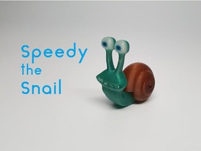 speedy snail animals 3d model animal art cartoon cool fun funny insect toy unique 3d print model - Mito3D