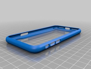 iphone x caixa mutável lado de trás telefone celular caso tampa 7 3d print model - Mito3D