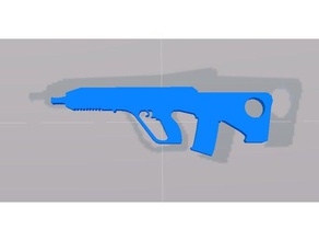 aug keychain video games csgo gun rifle game 3d print model - Mito3D
