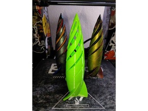twisted rocket lamp toys & games 3d print model - Mito3D