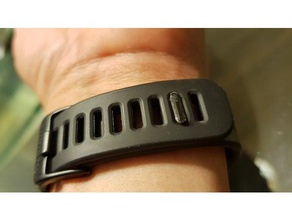 garmin vivosmart cinturino gemello accessori del bracciale di orologio 3d print model - Mito3D
