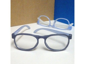 fizzleframes glasses fashion frames spectacles 3d print model - Mito3D