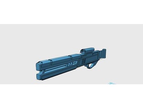3d printable railgun prop printing 3dprinting gun 3d print model - Mito3D