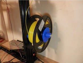 spooler holder pbannister remix 3d printer parts filament spool tronxy x5s 3d print model - Mito3D