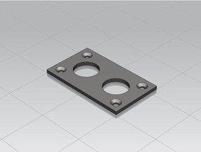 19mm switch panel 3d Drucker Zubehör - Schalter Schalter-panel 3d print model - Mito3D