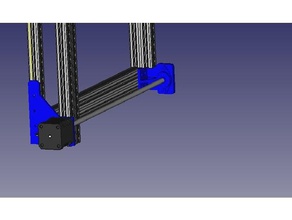 tevo parafuso suporte do rolamento Impressora 3d de peças tarantula eixo z estabilizador 3d print model - Mito3D