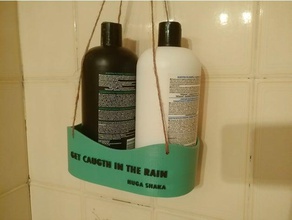 shower soap basket bathroom bottle gel suport 3d print model - Mito3D