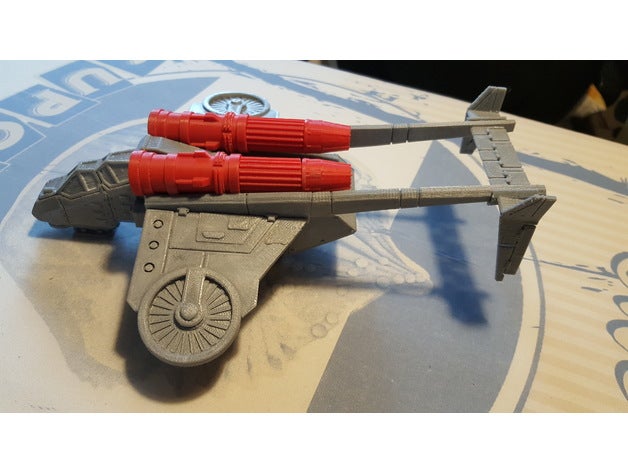imperial dropship 28mm juegos flyer la guardia miniatura de wargames warhammer 40k 3D print model - Mito3D