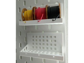 spool holder thing ikea skadis organization 3d print model - Mito3D