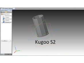 kugoo s2 e-twow part sleeve electric scooter kugoos2 3d print model - Mito3D