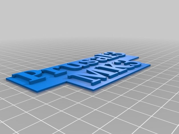 prusa i3 hoş bir özellik işaretler ve logolar 3D print model - Mito3D