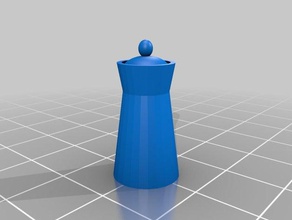 la reina pieza de ajedrez La impresión en 3d 3d print model - Mito3D