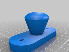 a maçaneta do agregado familiar porta knob 3d print model - Mito3D
