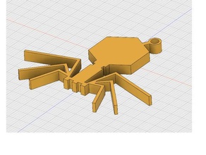 fago lambda clé de la chaîne porte-clés 3d print model - Mito3D