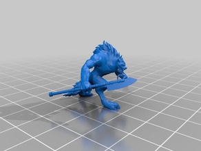 18mm gnoll giochi e giocattoli d&d dungeons dragons rpg 3d print model - Mito3D