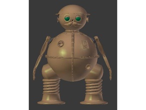 tik-tok oz 1985 ritorno di progetto modello robot android l'esercito clockwork cosplay dorothy gnome re terra film prop a soldato tick-tock 3d print model - Mito3D