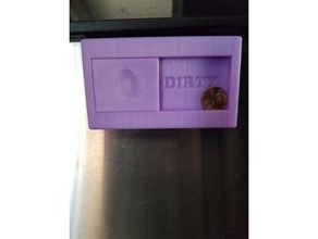 clean dirty magnetic lock option household dishwasher fridge magnet locking mechanism magnets refrigerator useful usefull 3d print model - Mito3D