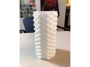 geometrik kalem tutucu organizasyon vazo 3d print model - Mito3D