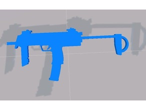 mp7 llavero juegos de video csgo arma fuego rifle los 3d print model - Mito3D