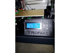 tronxy p802ma external display enclosure - remix 3d printer parts lcd 3d print model - Mito3D