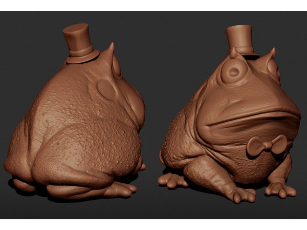dapper Frosch Skulpturen 3D print model - Mito3D