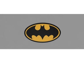 batman-Zeichen zwei Stück 3d-drucken batman batman-logo 3d print model - Mito3D