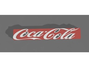3 foot coke sign 3d printing cola 3d print model - Mito3D