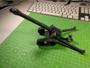 28mm artillerie lourde baril museau jeux 3d print model - Mito3D