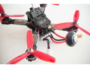 leds strip holder realacc x210 fpv frame r c vehicles drone led mount racer 3d print model - Mito3D