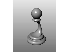 modern chess set pawn piece 3d print model - Mito3D