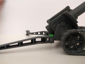 28mm artilharia pesada perna de fixação pino jogos 3d print model - Mito3D